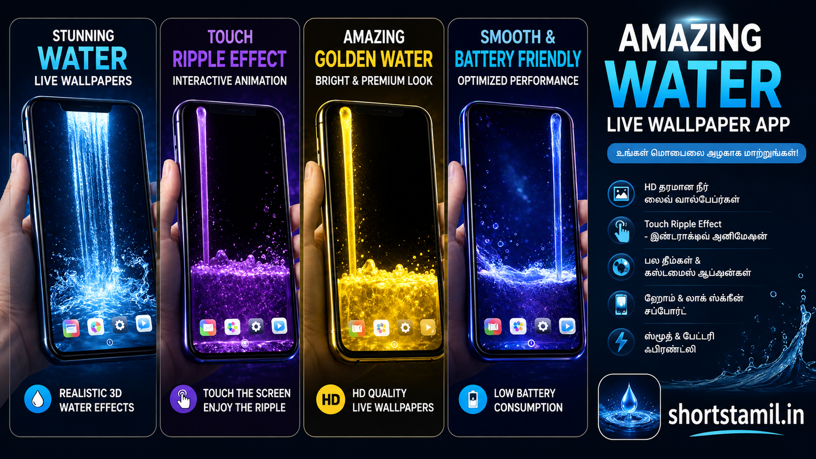 Amazing Water Live Wallpaper App 2026