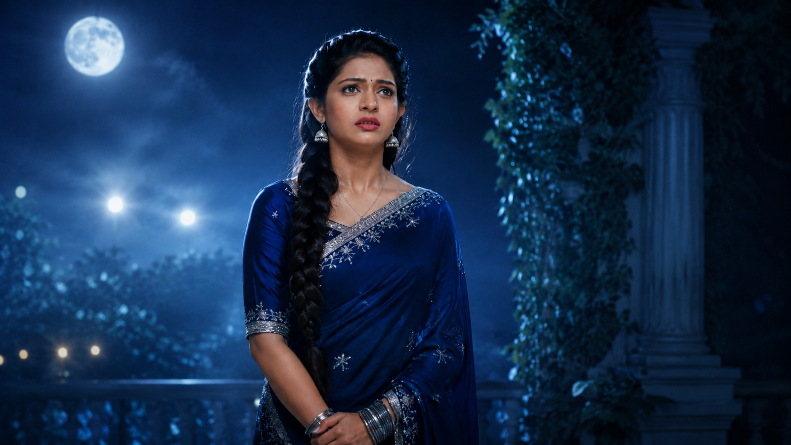 Moonlight Saree Portrait Prompt