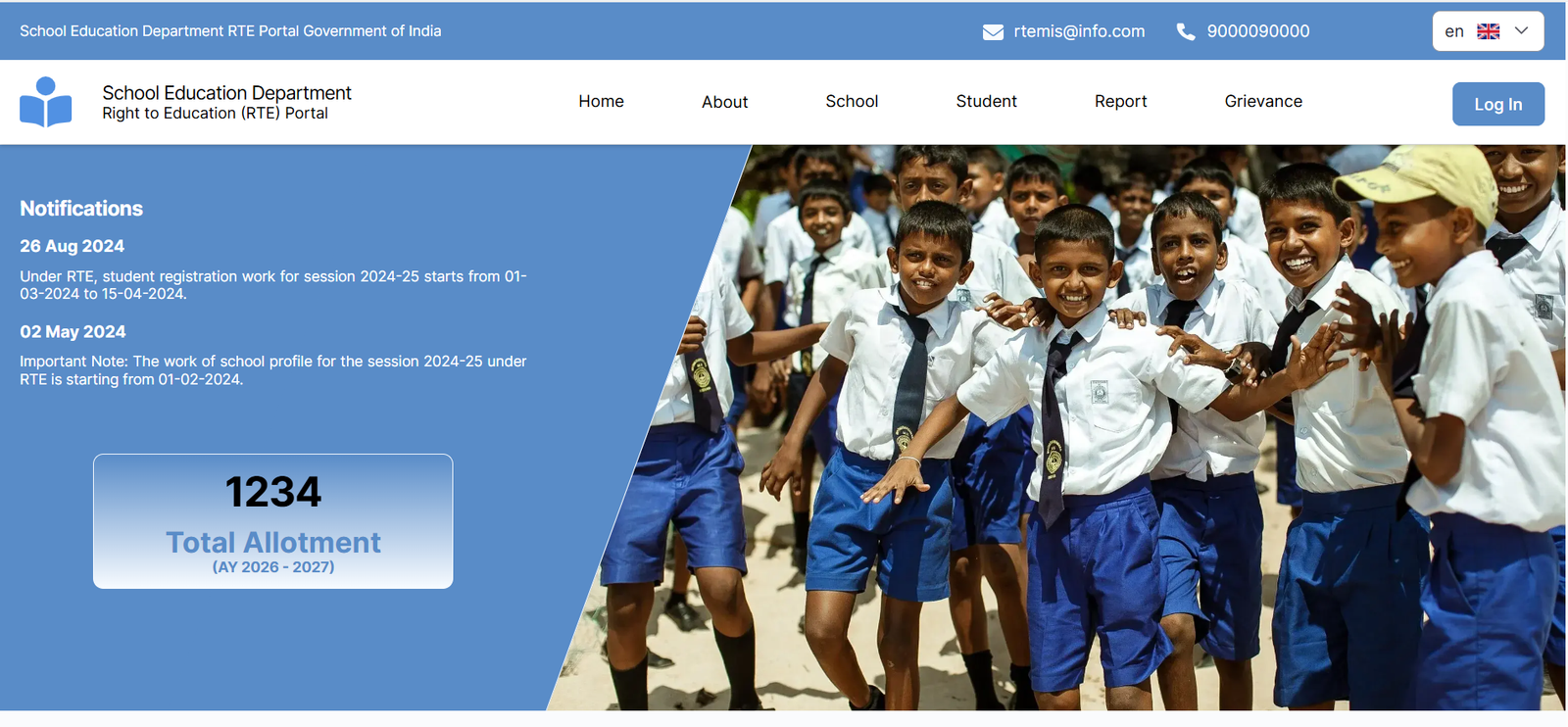 RTE Free School Education in India