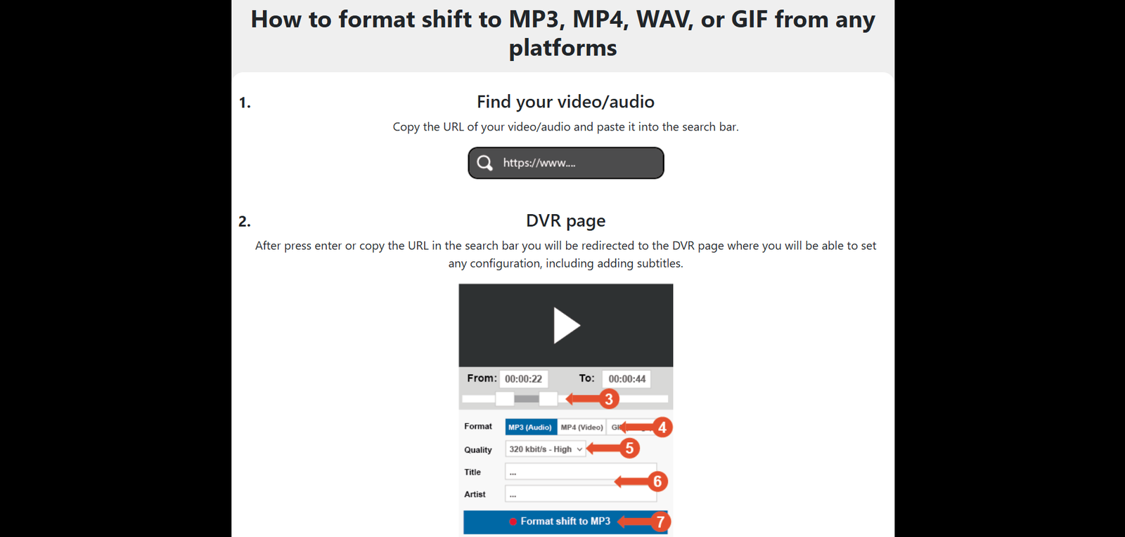 How to Shift Format to MP3, MP4 or WAV Easily on Any Device